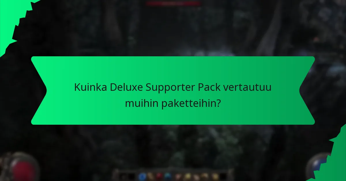 Mitkä väri vaihtoehdot ovat saatavilla Deluxe Supporter Packin bonuksille?