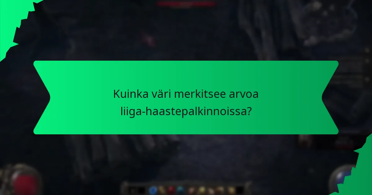 Mitkä tekijät määrittävät liiga-haastepalkintojen harvinaisuuden?