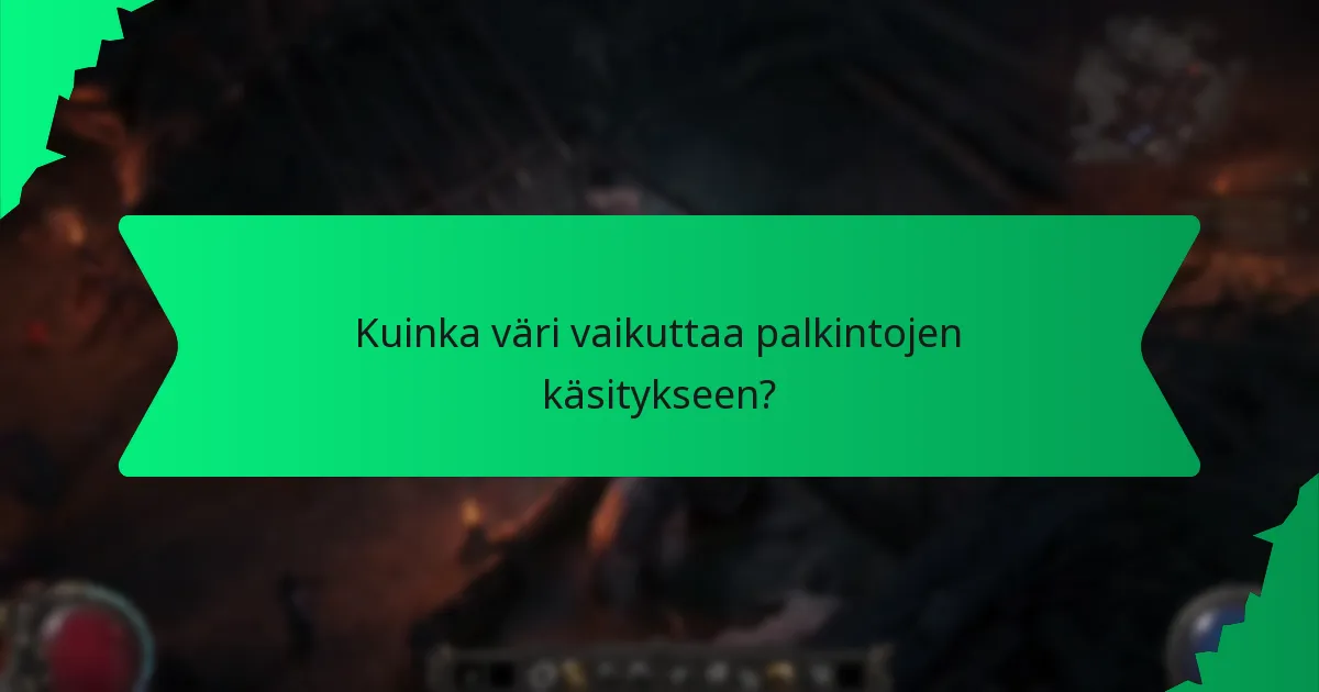 Kuinka väri vaikuttaa palkintojen käsitykseen?