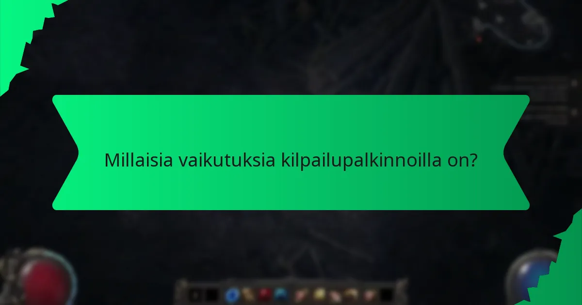 Mitkä värit liittyvät kilpailupalkintoihin?
