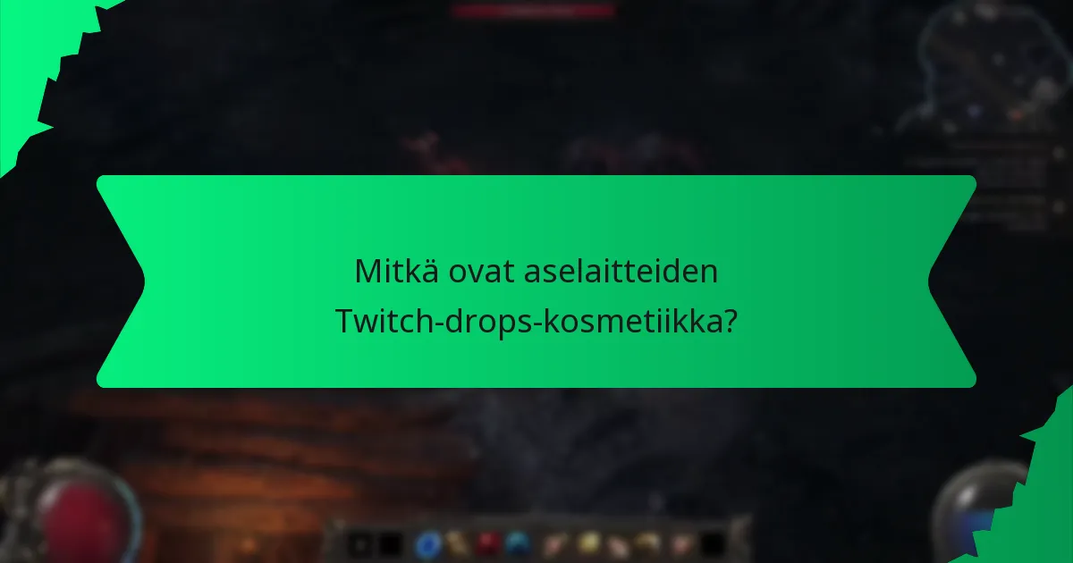 Mitkä erityiset efektit liittyvät aselaitteisiin?