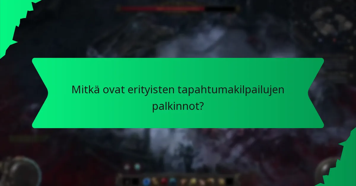 Mitkä vaikutukset erityisillä tapahtumakilpailupalkinnoilla on?