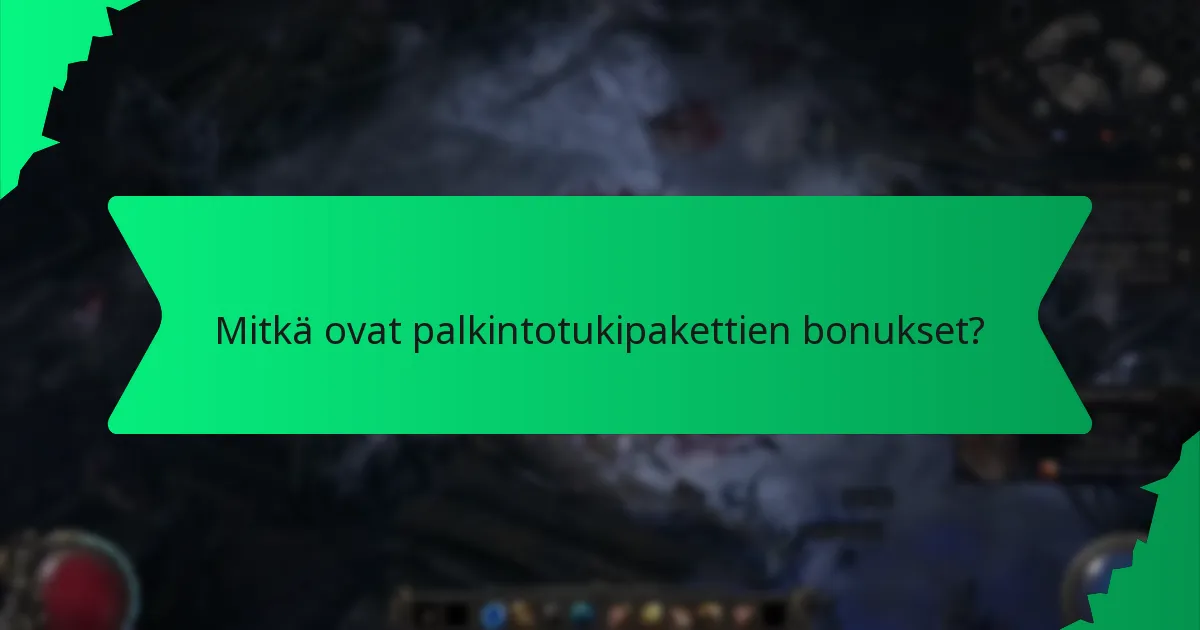 Millaisia vaikutuksia tukipakettibonuksilla on pelimekaniikkaan?
