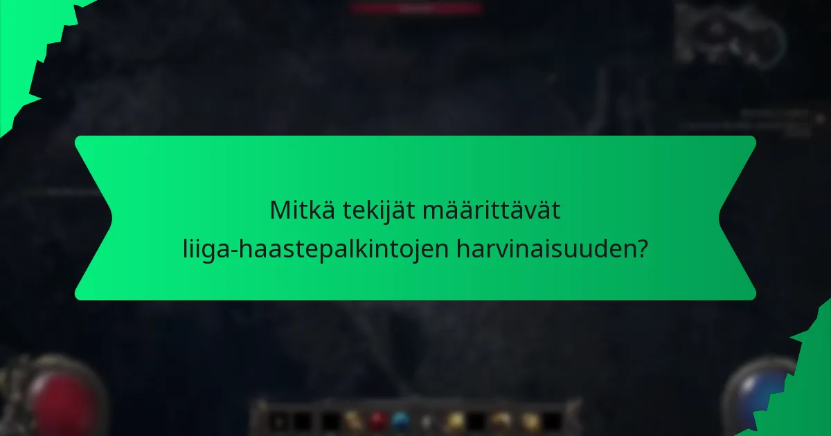 Mitkä vaikutukset liiga-haastepalkinnoilla on?