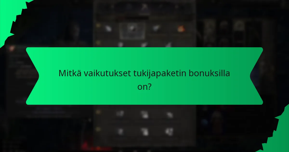 Missä voi ostaa erityisiä tukijapaketin bonuksia?